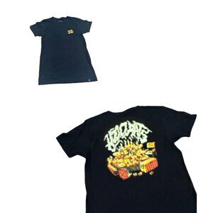 Thirtytwo 32 Hood Rats Short Sleeve Cotton Tee Shirt Small Black Snowboarding Ne